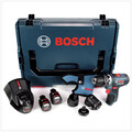Bosch GSR 12V-15 FC Professional Bohrschrauber + 2x Akku 2 Ah + Lader 06019F6000