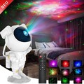 LED Astronaut Projektor Sternenhimmel Lampe Kinder Galaxy Nebula Nachtlicht 360°