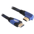 Delock Kabel High Speed HDMI mit Ethernet Stecker/Stecker gewinkelt 4K 2 m Blau