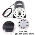 1000 W DC 36 V Elektromotor Elektro Motor Bürstenmotor für E-Bike Elektroroller