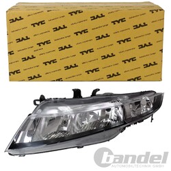 TYC HAUPTSCHEINWERFER H7/H1 LINKS passend für HONDA CIVIC VIII 1.4 - 2.2