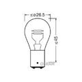 Glühlampe, Blinkleuchte OSRAM 7537 ORIGINAL für, hinten, oben, seitlicherEinbau