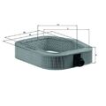 1x Luftfilter KNECHT LX 990 passend für MERCEDES-BENZ