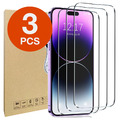 3x Echt Glas Panzerfolie Für iPhone 16e 15 14 13 12 11 XR Pro Max Display Schutz