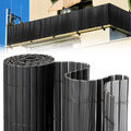 PVC Sichtschutzmatte Balkon Windschutz UV-beständig Sichtschutzzaun Anthrazit