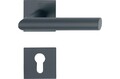 HOPPE Rosettengarnitur Amsterdam E1400Z/848N/848NS Edelstahl F9714M Gehrung P...