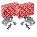 2X FEBI BREMSSATTEL SATZ HINTEN PASSEND FÜR HONDA CITY JAZZ LINKS+RECHTS