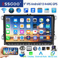 4+64G Für VW Golf 6 T5 Touran EOS Caddy Autoradio Android13 Carplay Navi RDS KAM