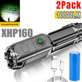 2X 3000 Meter Taktisches Fackel Arbeitslicht 1000000 LM Taschenlampe COB LED USB