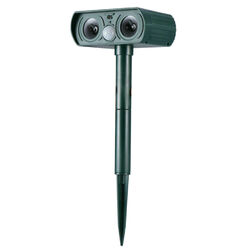 Ultraschall Abwehr Blitz LED Solar Tiervertreiber Infrarotsensor Katzenschreck