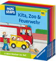 Ravensburger Buch ministeps Mein erster Bücher-Würfel Kita, Zoo… Set 30284