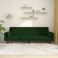 Schlafsofa 2-Sitzer Sofa Schlafcouch Tagesbett Gästebett Sofabett Samt vidaXL