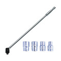 1/2"" Dr Knuckle Flexi Breaker Bar 24"" lang + 4-teilig Steckschlüsselsatz Chrom Vanadium