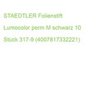 STAEDTLER Folienstift Lumocolor perm M schwarz 10 Stück 317-9 (4007817332221)