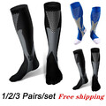 1/2/3 Paar Sports Stützstrümpfe Kompressionsstrümpfe Reisestrümpfe Herren Damen