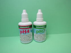 Dennerle Eichlösung pH 7 + pH 4  je 50 ml.für Ph Elektroden   13009