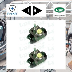 2x ORIGINAL® Lpr Radbremszylinder Hinten für VW Caddy II Pick-up Skoda Felicia