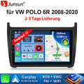 Für VW POLO 2008-2020 9" Autoradio Apple Carplay GPS Navi WIFI FM RDS BT DSP SWC