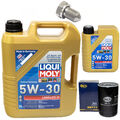 Motoröl Set 5W-30 6 Liter + Ölfilter SM 111 + Schraube für Audi A4 Avant 380 PS