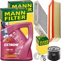 MANN INSPEKTIONSPAKET+5L MANNOL 5W-40 ÖL passend für 1.5 dci DACIA DUSTER LOGAN