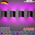 LED Wandleuchte Dimmbar Wandlampe Innen Mit Fernbedienung Up Down Flur Treppen、