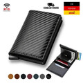 Kartenetui Portmonee RFID Schutz Wallet Portemonnaie Geldbeutel Slim Herren DE