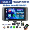 2+32G Carplay Android 13 DAB+ Autoradio GPS +Kamera Für Smart Fortwo 451 2010-15