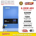 6200W MPPT Hybrid Solar Wechselrichter Off-Grid 120A 220V 500V Reine Sinuswelle