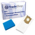 SET: 10x Microvlies-Beutel + Schwammfilter ersetzt Festool 496187 SC-FIS-CT 26/5