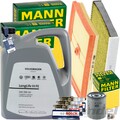 MANN INSPEKTIONSPAKET+5L ORIGINAL 0W30 ÖL passend für SEAT LEON 5F VW 1.0 TSI
