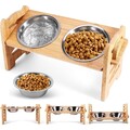 Futterbar Hunde Napfstation Hundenapf Fressnapf erhöht Napfset Napferhöhung Napf