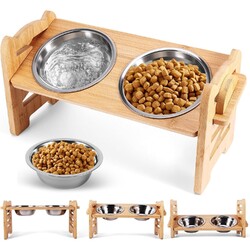 Futterbar Hunde Napfstation Hundenapf Fressnapf erhöht Napfset Napferhöhung Napf