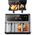 Extralink Heißluftfritteuse Heissluft Friteuse Fritteuse  Air Fryer 6.5L+3.5L