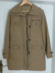 Yessica C&A Parka hellbraun Gr. 40 100% Baumwolle