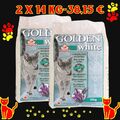 Golden White Katzenstreu mit Lavendelduft 2x14kg, 320% Saugkraft, Sparmsam