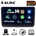 8-Core 4+64GB Android Autoradio CarPlay Navi KAM für VW Golf 5 6 Touran Polo EOS