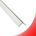 Alu Winkel-Profil Kantenschutz Zierleiste Profil silber matt poliert 270cm H17mm