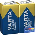 VARTA Batterien 9V Blockbatterie, 2 Stück, Longlife Power, Alkaline, für***