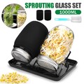 Sprossenglas Keimglas 2er Set Sprouting jar Keimgläser für Sprossen 1000ml