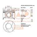 IAP QUALITY PARTS 100-13162 Kolben für RENAULT SCÉNIC II (JM0/1)