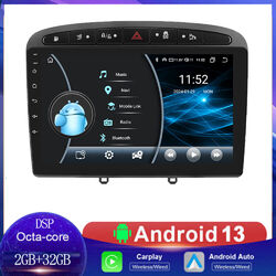 8Kern DAB Android Autoradio GPS Nav WiFi Carplay Für Peugeot 408 RCZ 308 i CC SW