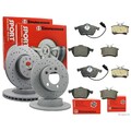 ZIMMERMANN Bremsenset Sport Bremsscheiben + Bremsbeläge vorne + hinten AUDI A3