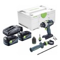 Festool TPC 18/4 I-Basic Schlagbohrschrauber 18 V 75 Nm + 2x Akku 5,0 Ah + Lader