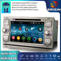 8-Kern Android 14 Autoradio GPS CarPlay CD Für Ford Focus S/C-Max Fiesta Transit