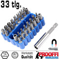 33 tlg. Sicherheitsbits Bitset Bitsbox Spezial Bits Satz mit Bohrung Torx P16639