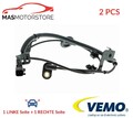 ABS SENSOR DREHZAHLFÜHLER PAAR HINTEN VEMO V37-72-0073 2PCS H NEU OE QUALITÄT