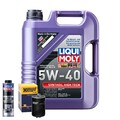Motoröl 5W40 LIQUI MOLY Synthoil High Tech 5L+HENGST Ölfilter +Spülung
