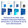 MS Windows Server 2019-2022 Standard / Datacenter / RDS /User, Device CAL/ ESD
