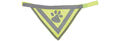 Trixie Safer Life Halstuch XS–S: 22–28 cm neongelb Klettverschluss reflektierend