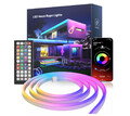 10 M Neon LED Strip Streifen RGB Flex Schlauch diffus Lichtband Dimmbar-APP